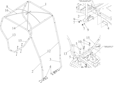 General Assembly Diagram and Parts List for 19C30022OEM (Cab)(2020) Cub Cadet Snow Blower